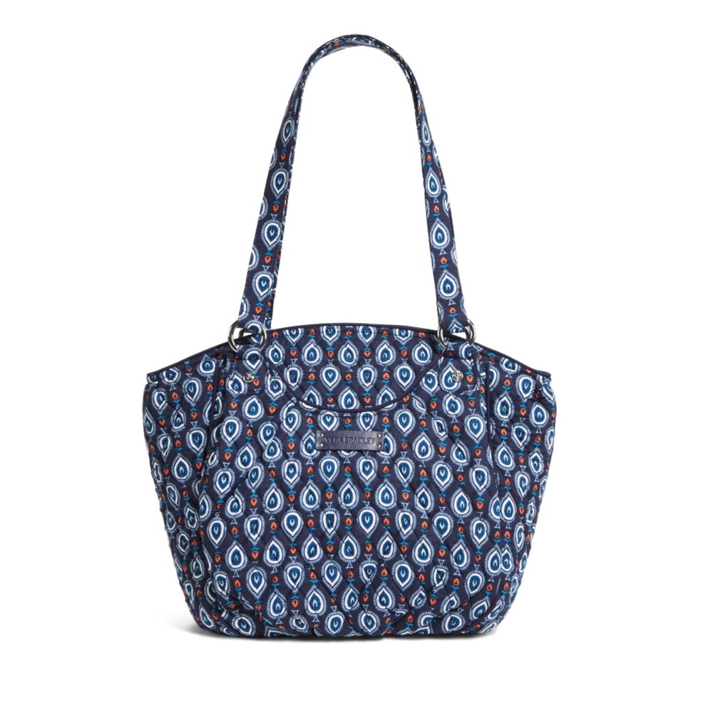 Vera Bradley Navy and White Patterned Tote